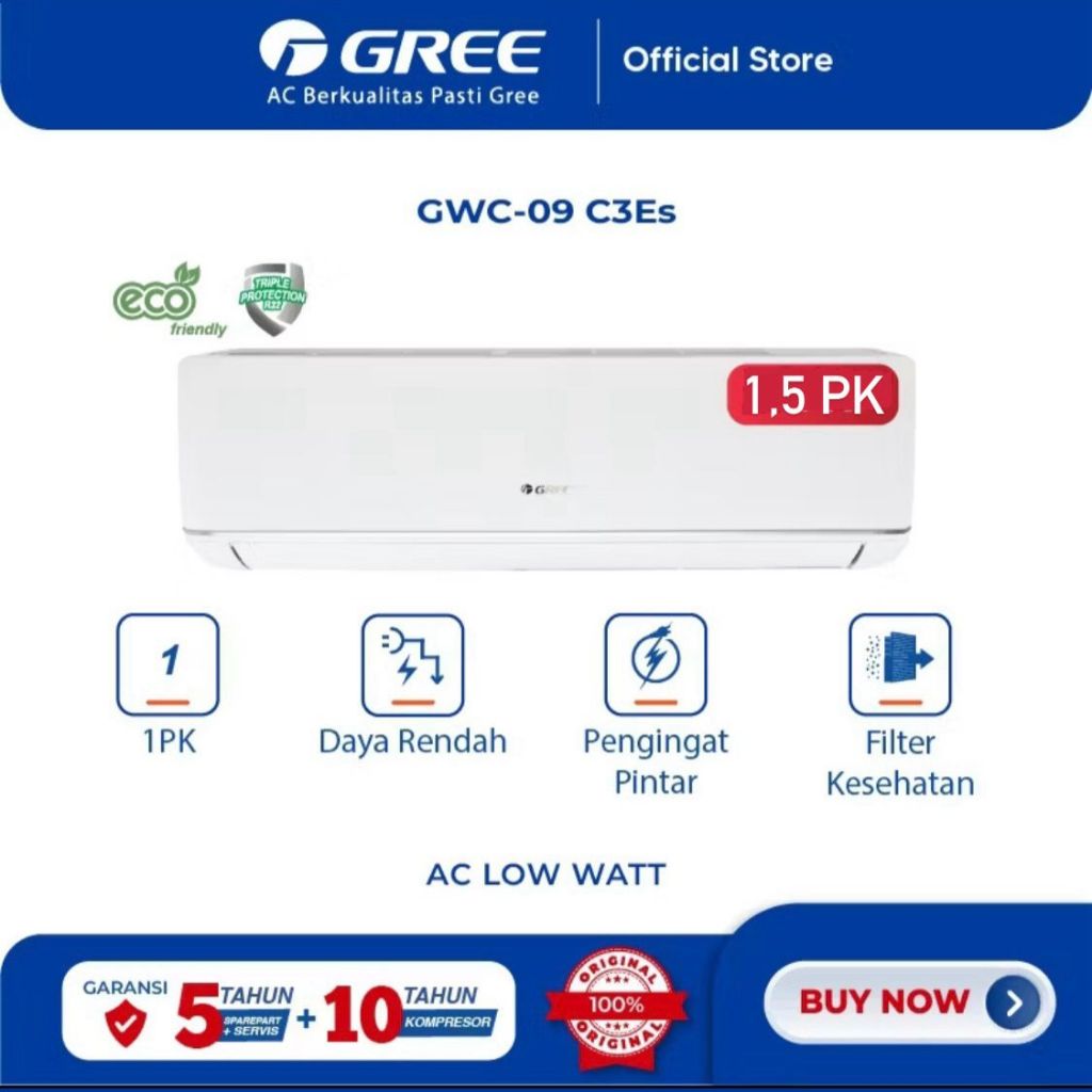AC GREE 1,5 pk-F5S INVERTER