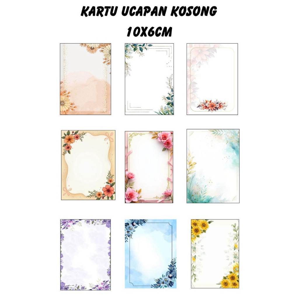 kartu ucapan kosong / greeting card