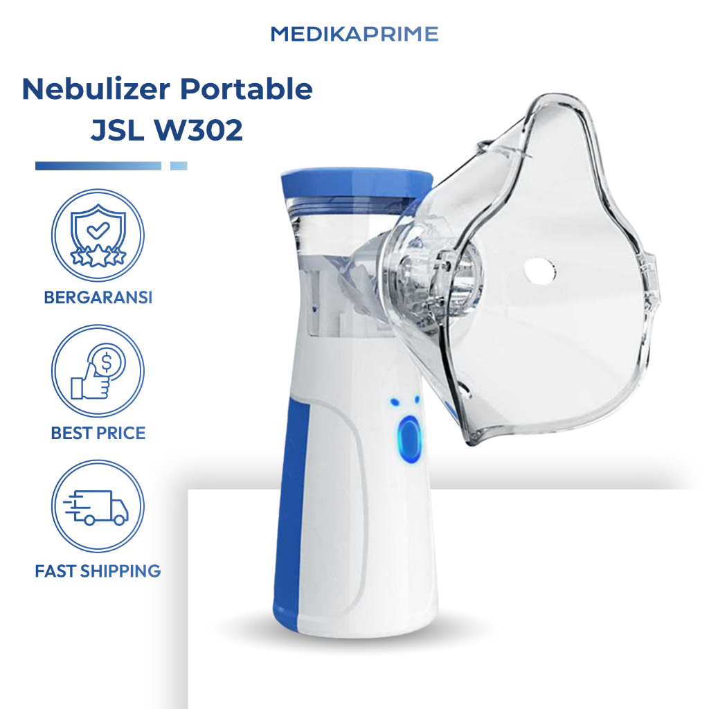 Nebulizer Portable Alat Terapi Uap Pernafasan Asma Inhaler untuk Anak & Dewasa