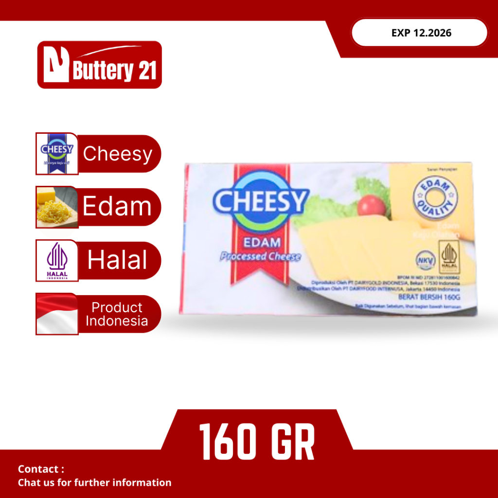 CHEESY EDAM CHEESE 160 GR/EDAM KEJU OLAHAN/CHEESY EDAM KEJU