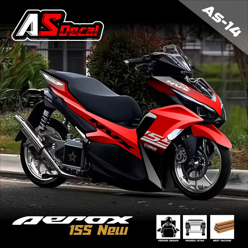 (BISA COD) Decal Sticker Full Body Yamaha Aerox NEW - Stiker Decal Aerox NEW Full Body AS.14