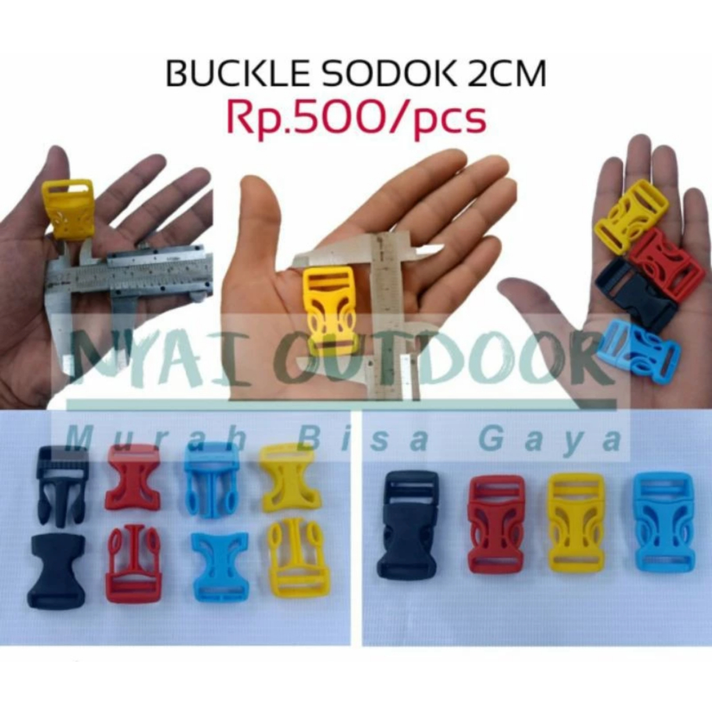 buckle sodok 2cm stoper gelang tas