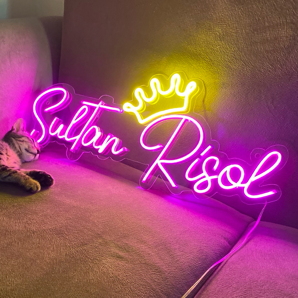 Promo Perhuruf Lampu Led Nama Custom