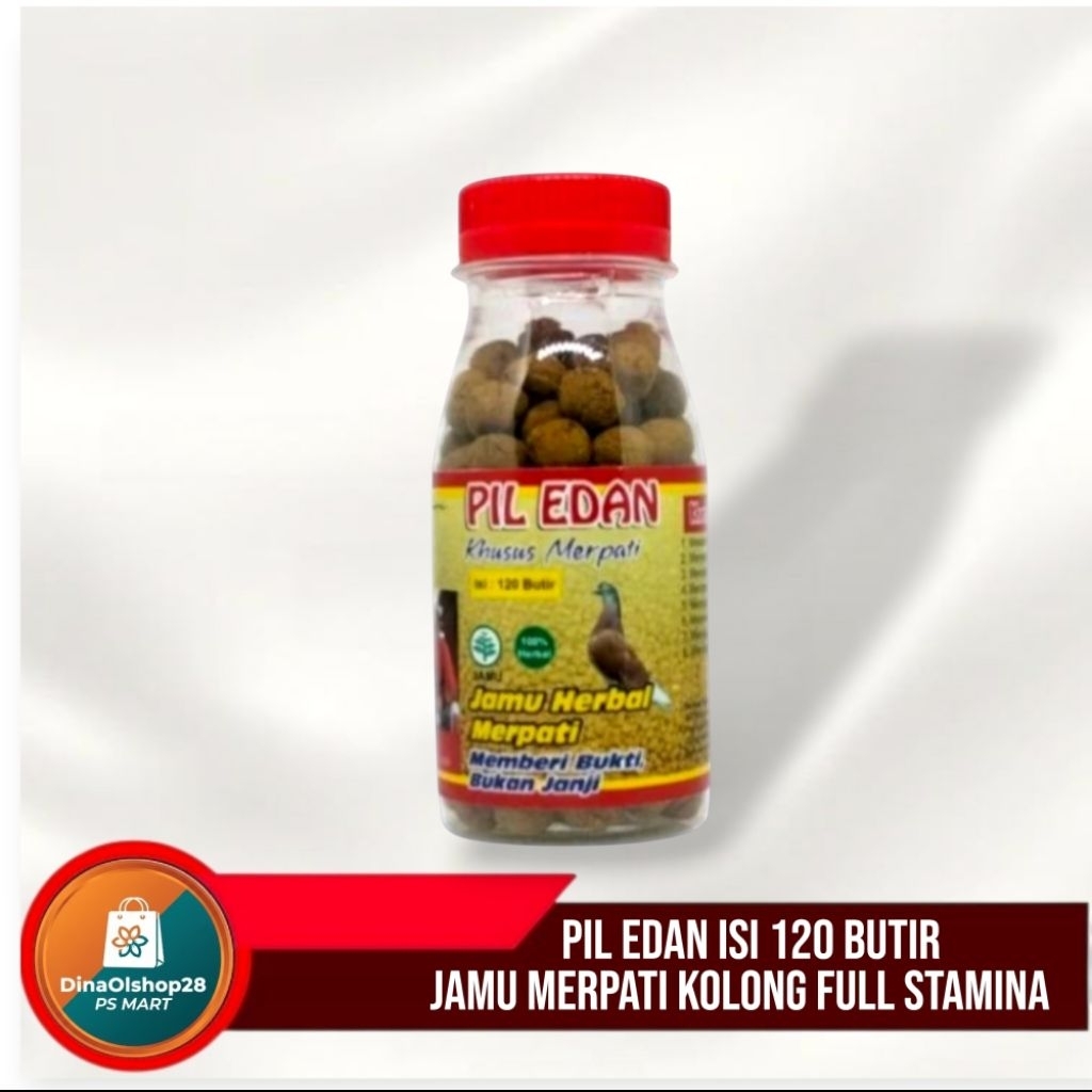 PIL EDAN JAMU HERBAL MERPATI KOLONG - 120 Butir - Doping Giring Keket Stamina Manuver Kencang