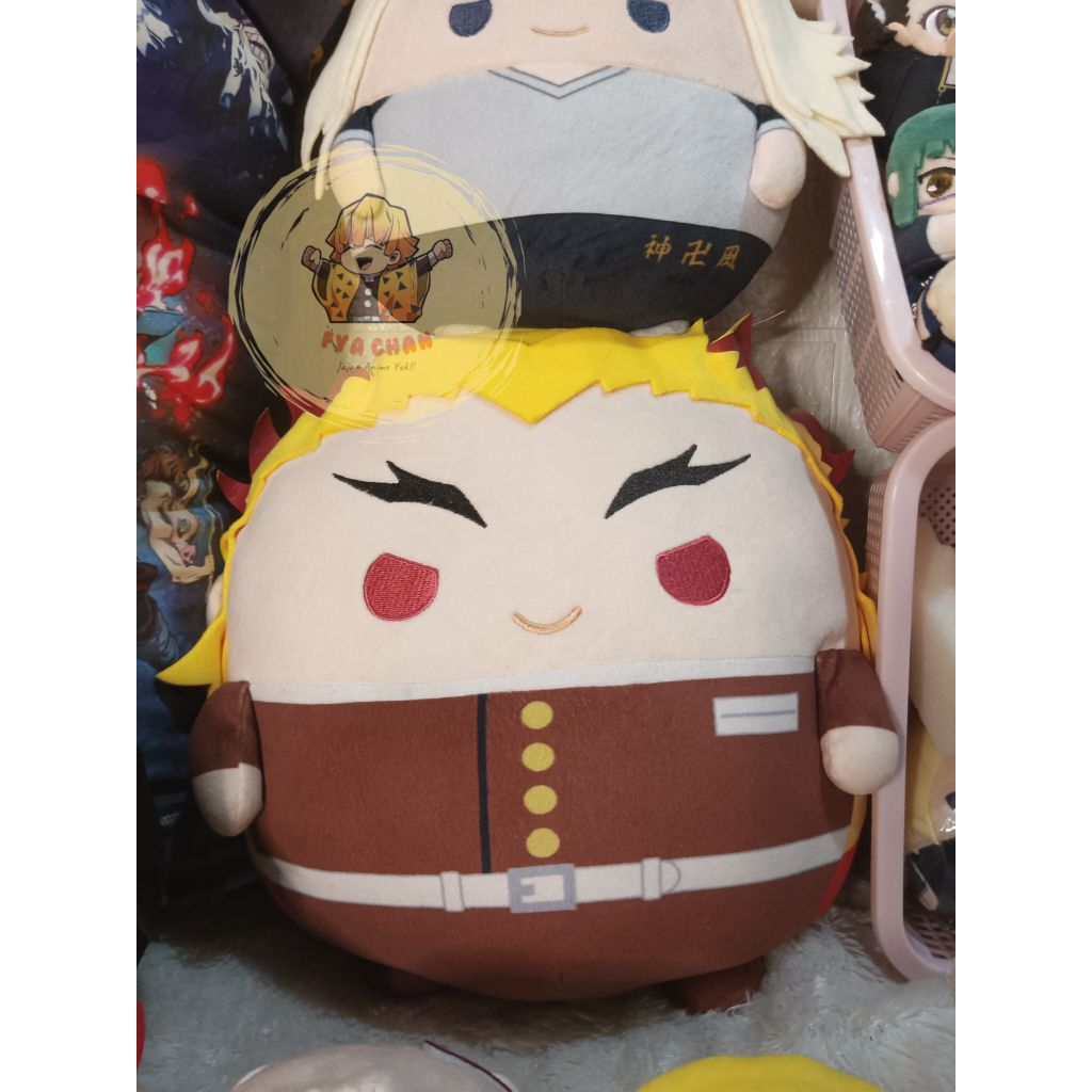 Rengoku Kyojuro Big Size Fuwakororin Plush Boneka Doll Anime Demon Slayer