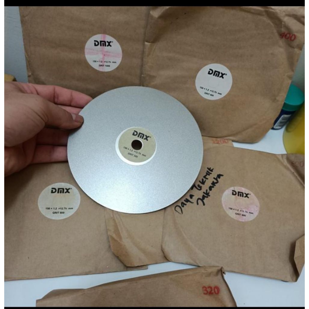 DMX Asah batu akik 6" #400 / Diamond wheel asah batu Grit 400