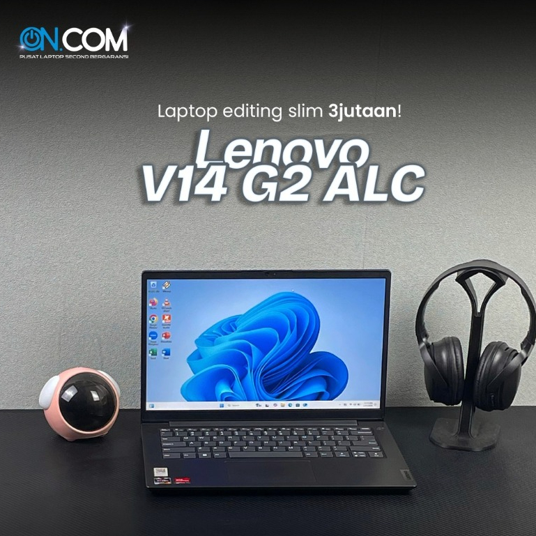 Lenovo V14 G2 ALC/AMD Ryzen 3 5300U/RAM 4 GB/SSD 256 GB/Garansi Toko 1 Bulan