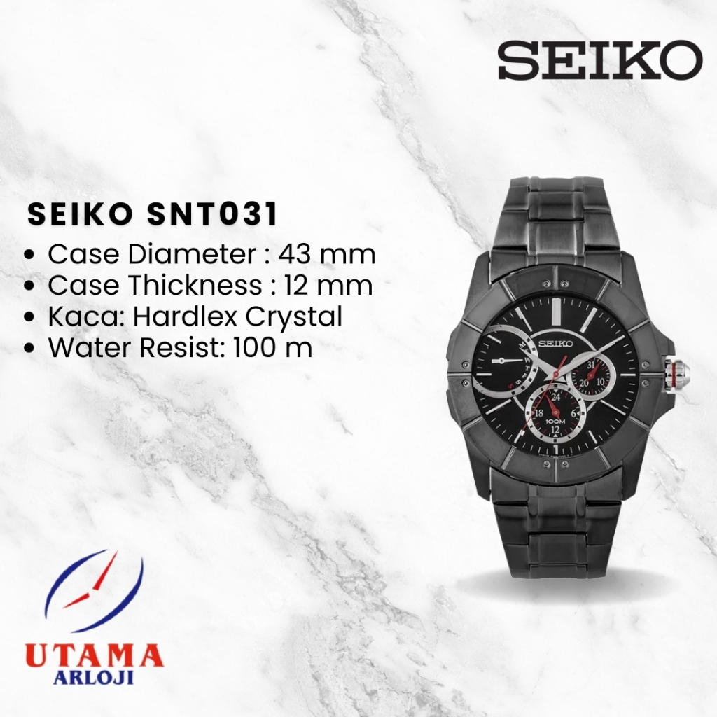 SEIKO Lord SNT031 Jam Tangan Chronograph Pria