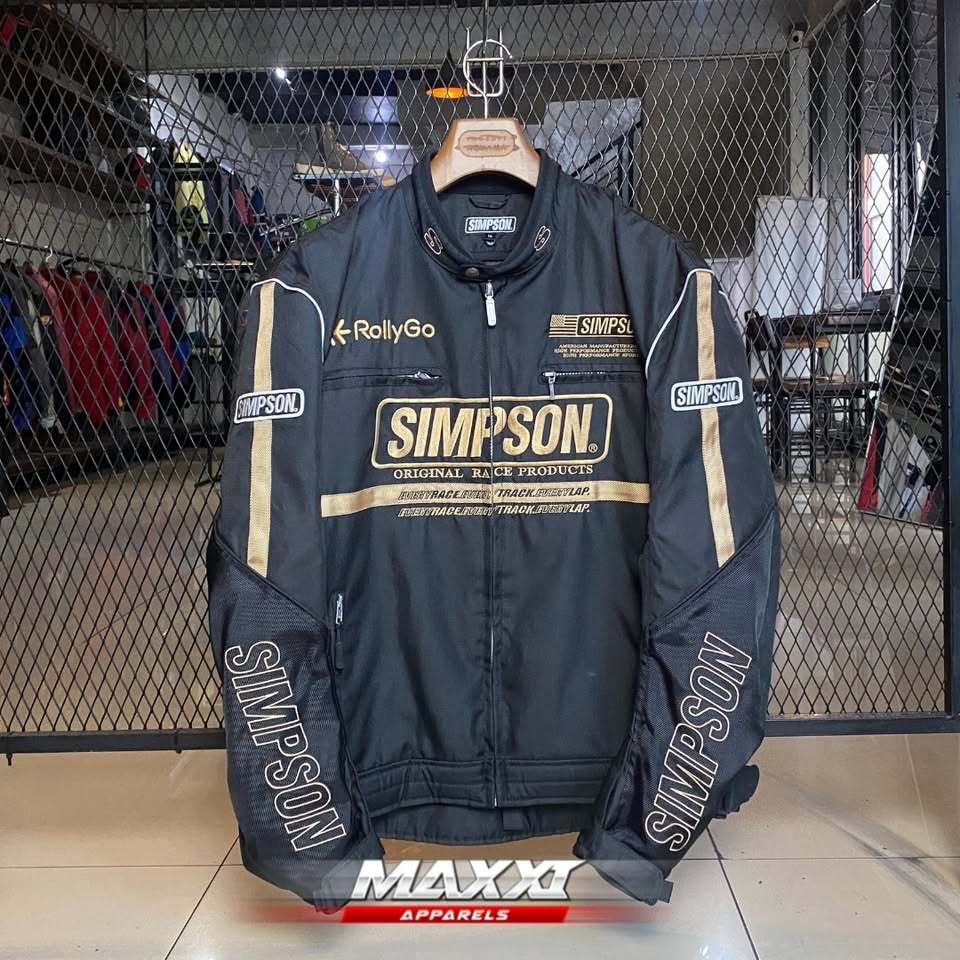 Jaket motor simpson | Simpson RollyGold | Jaket riding Windproof | Jaket touring pria