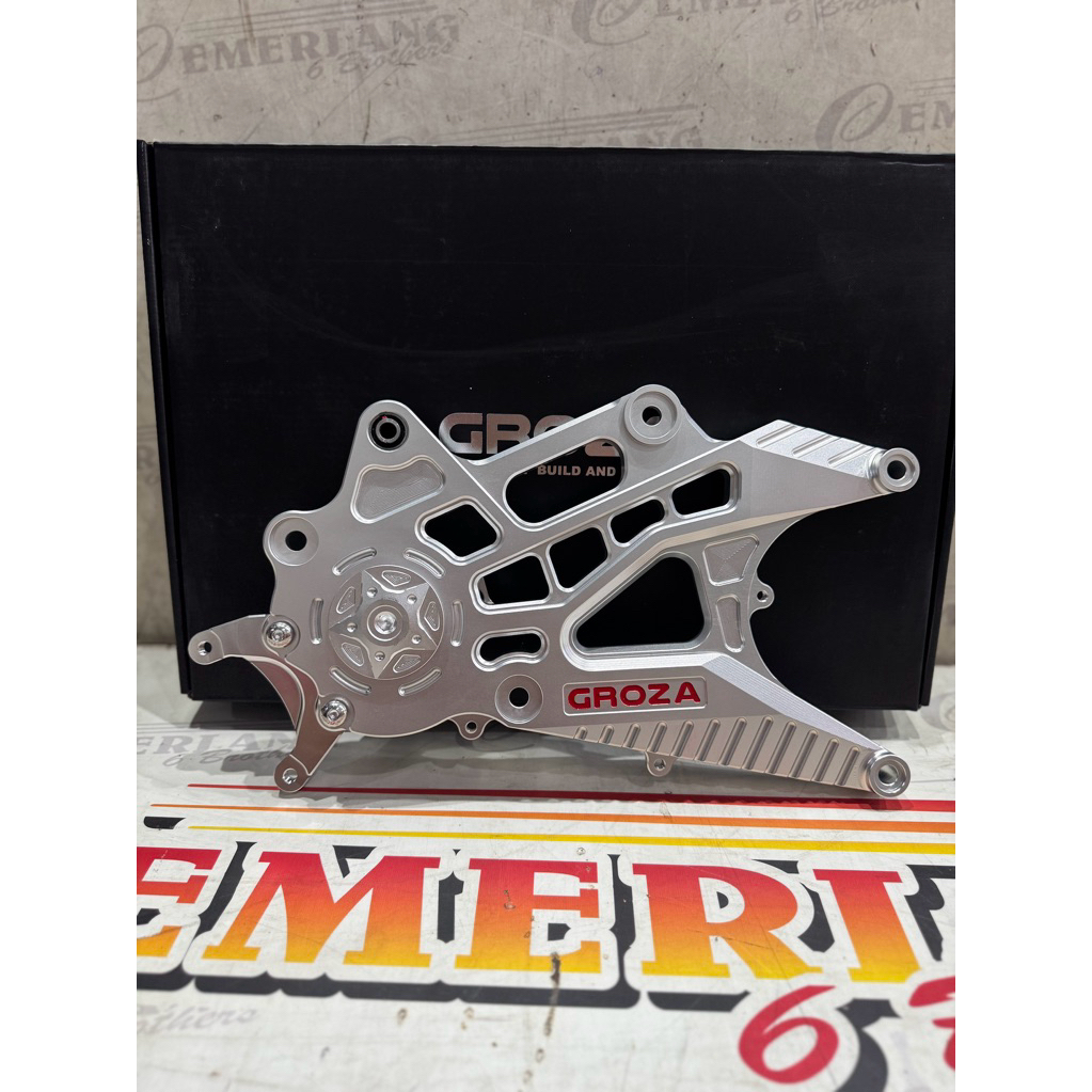 SWING ARM GROZA NMAX OLD CNC ALUMUNIUM NIKEL CHROME SILVER