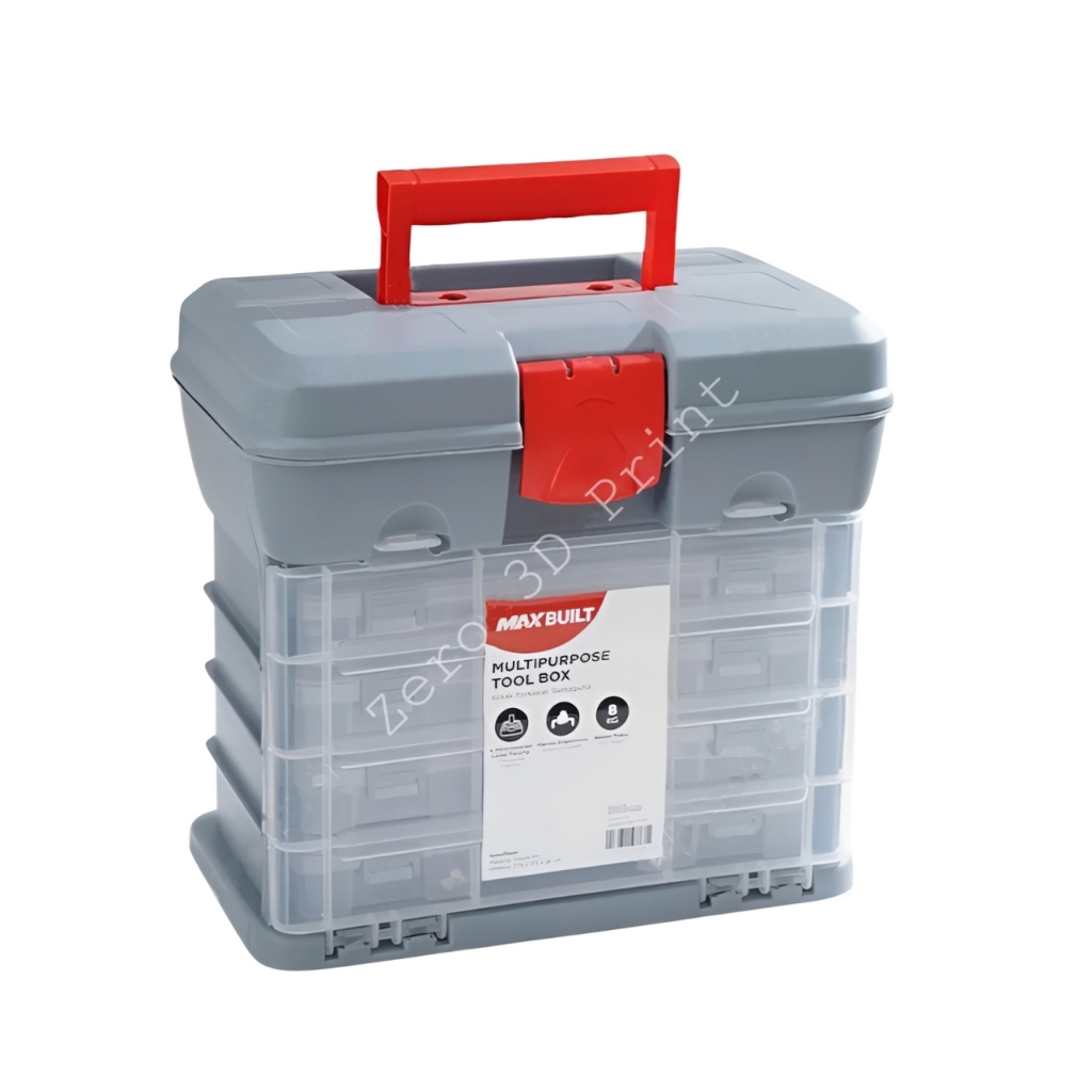 Toolbox Tamiya Maxbuilt AZKO Aksesoris Kotak Wadah Tas Perkakas Box Mini 4WD Organizer Part - Z3D