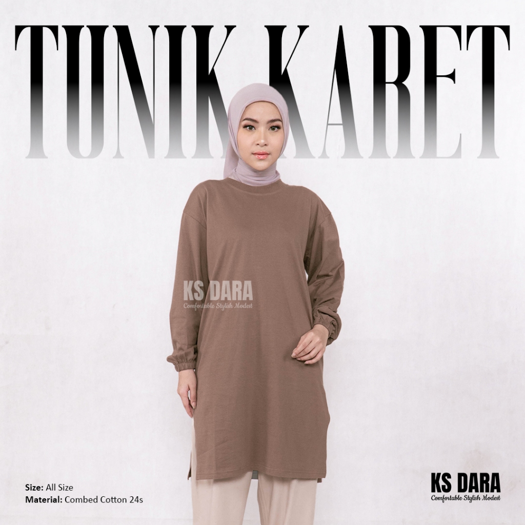 KSDARA- KAOS TUNIK DARA TANGAN KARET