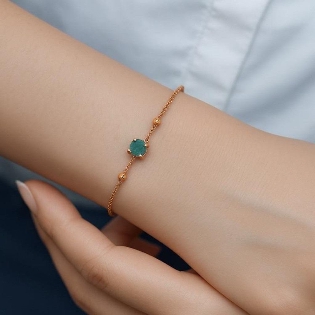 Gold plated Gelang rose gold