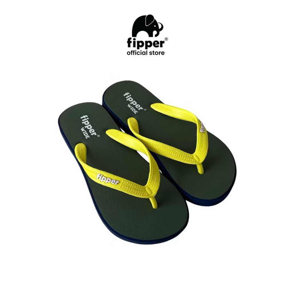 Fipper - Wide Green Army / Navy / Green Lime