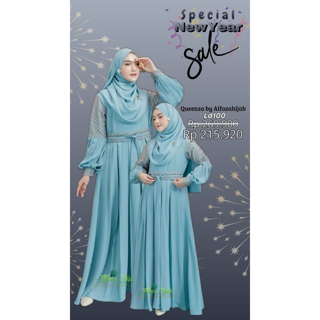 [READY] Queenza Dress by Alfaza Hijab