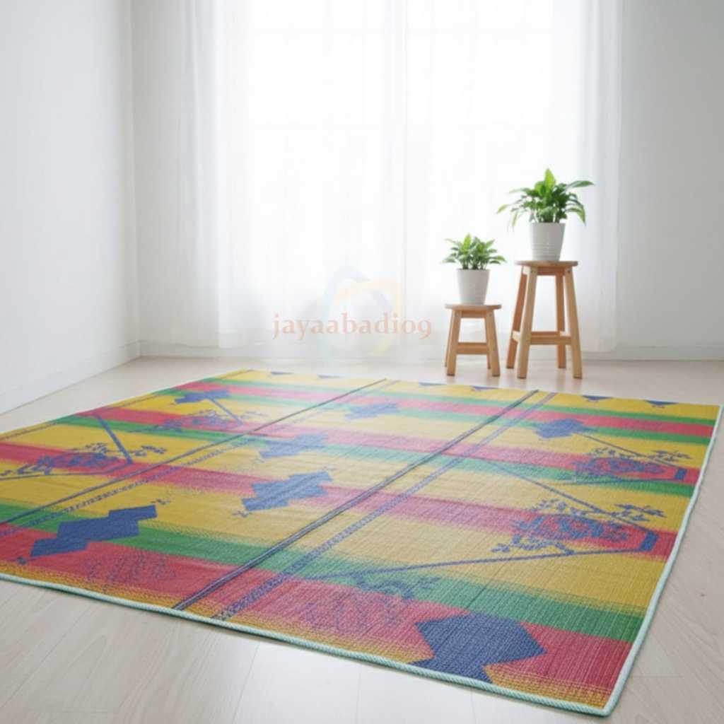 TIKAR PLASTIK JUMBO 3x4 Meter ASLI SINGA LAUT - Tikar Tenun Lipat Super Besar Tebal Awet No. 1