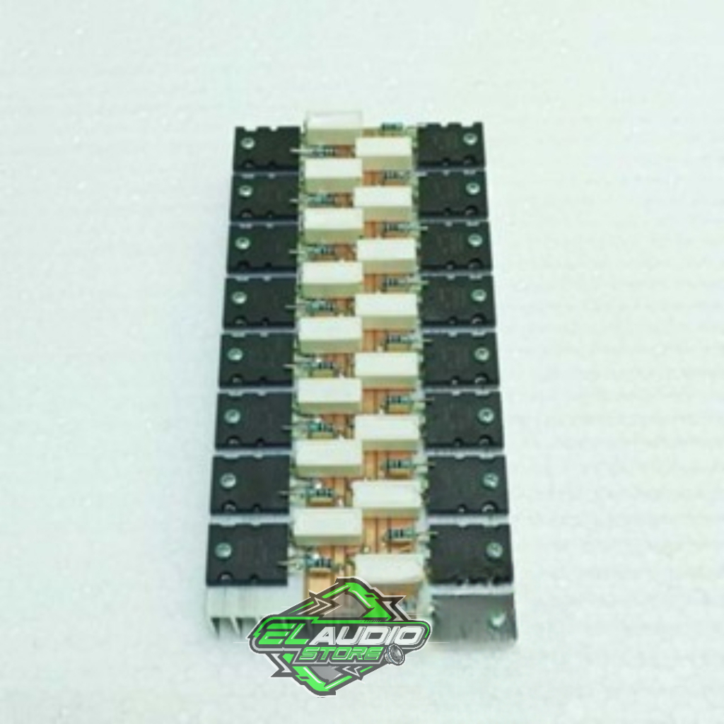 Rakitan 8Set Final Transistor TOSHIBA 2SA 1943 2SC 5200 Original + Heatsink Tebal 2mm