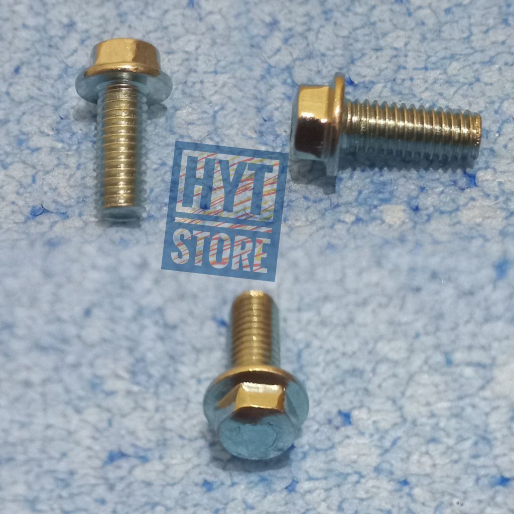 Baut Bolt Flange 6x15 Kunci 8 & Kunci 10