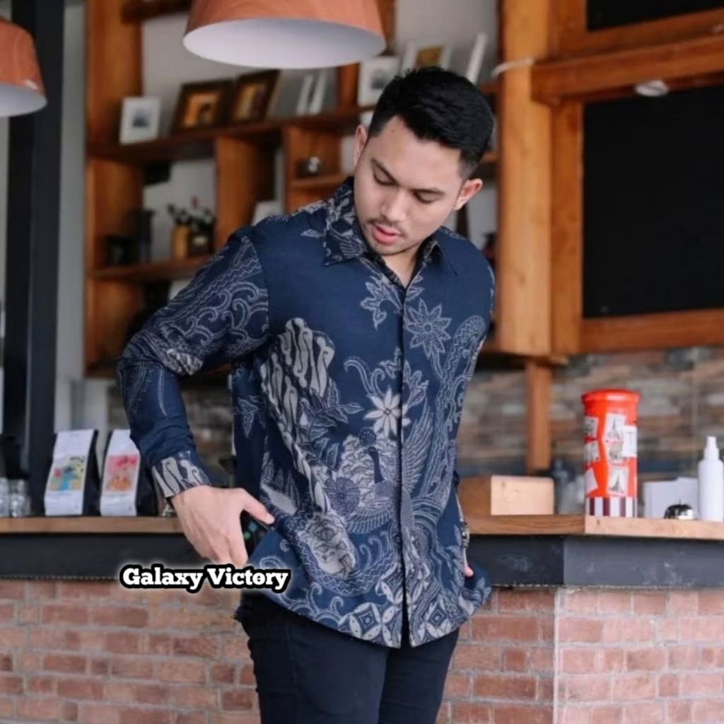 NEW Kemeja Batik Pria Slimfit Premium Batik ChrisR7 C-HR 1030