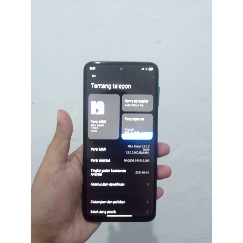 Redmi note 9 Pro 6/128 Gb Wifi Only