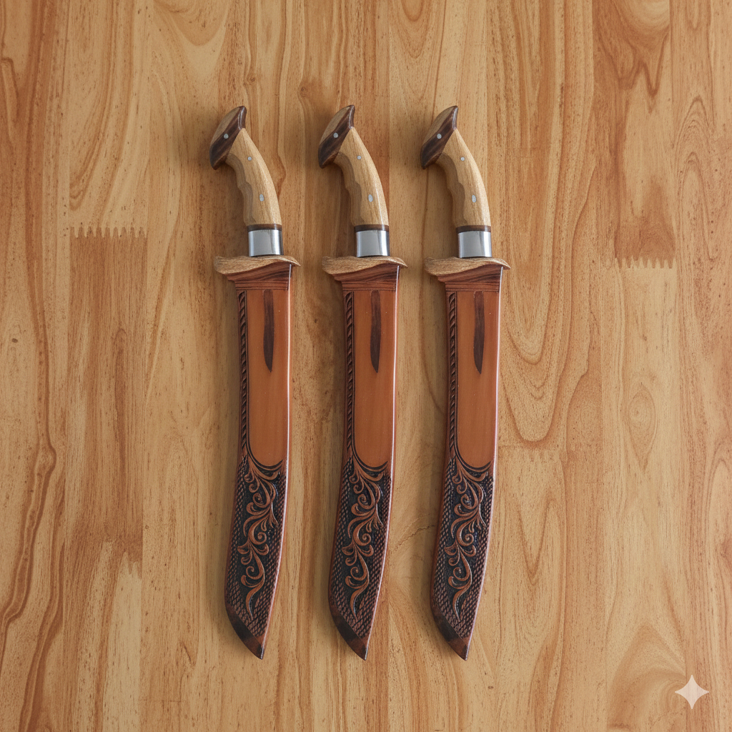 Golsem Bedog Bungkuk Sembelih Serbaguna Tebas Kayu dan Bambu Super Tajam