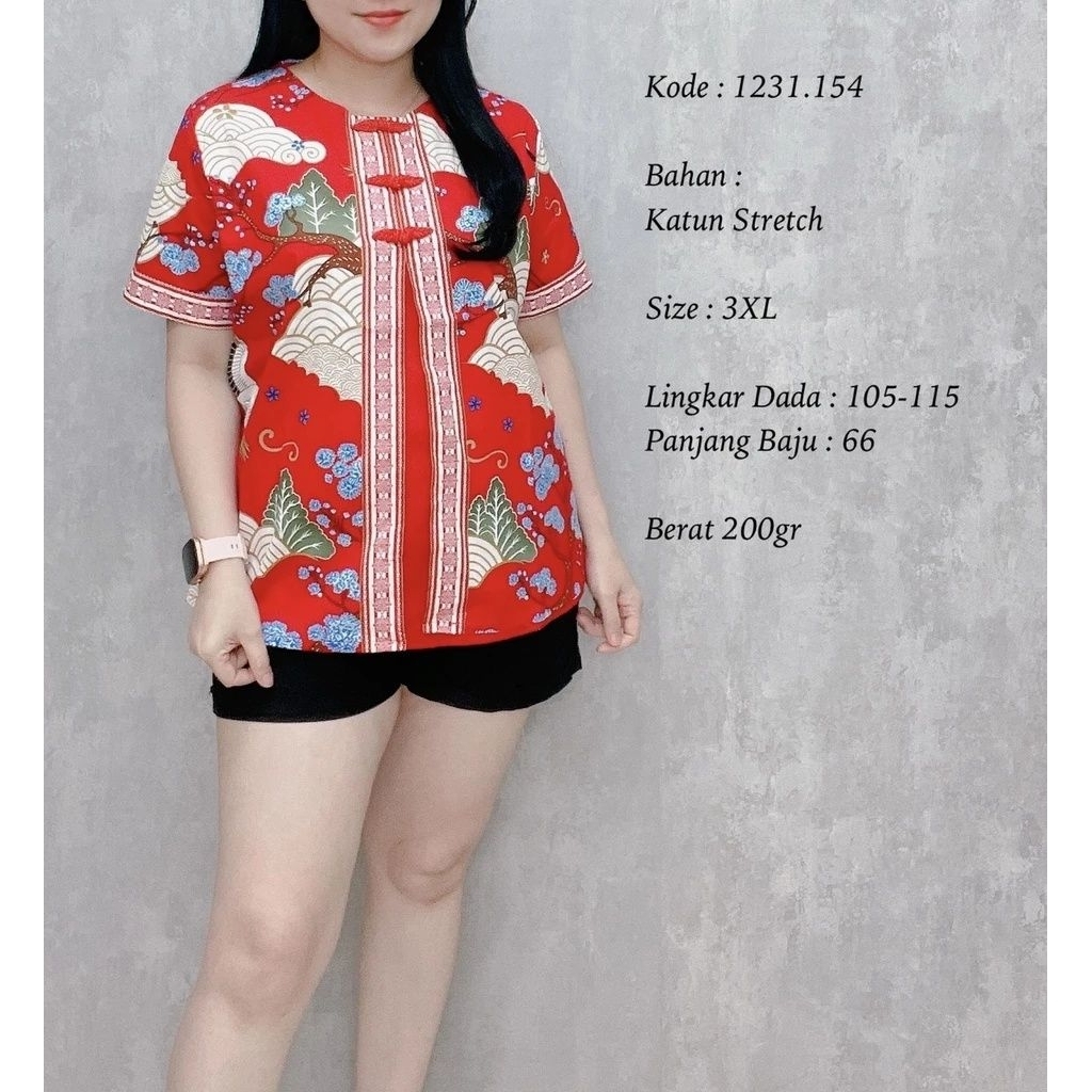 ATASAN BATIK CHEONGSAM CNY