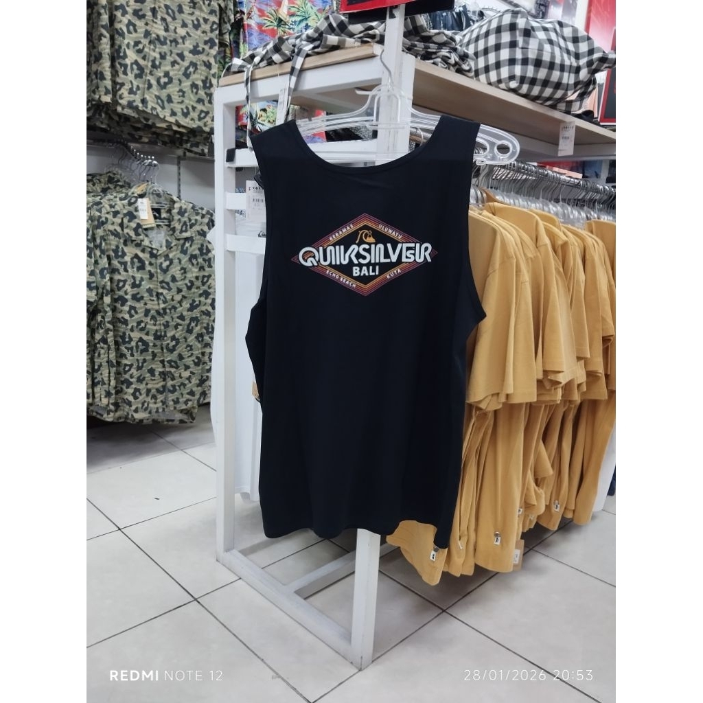 kaos singlet quiksilver omni sign Bali tank original
