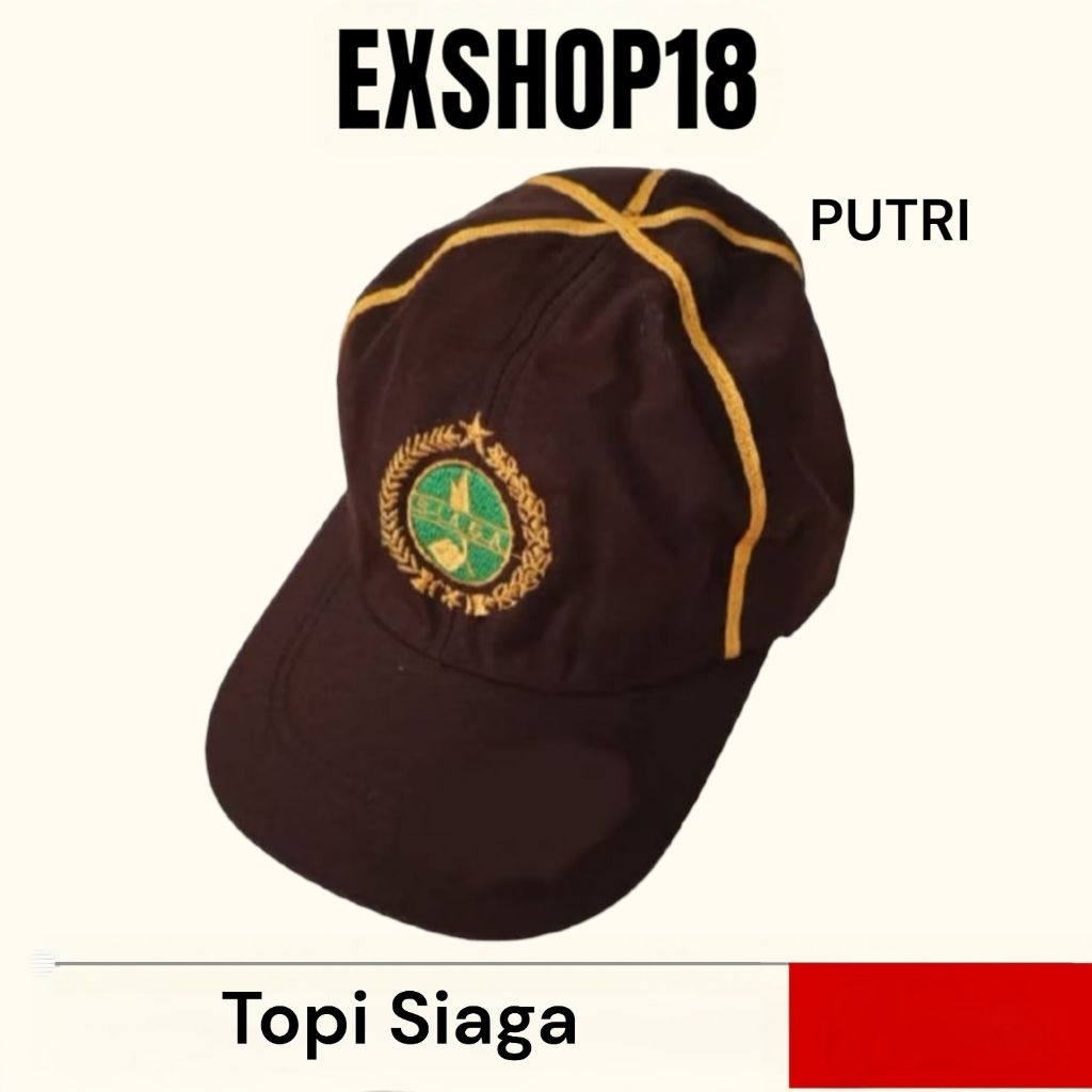 Topi Siaga Pramuka Putri / Topi Siaga Pramuka Cewek / Topi Siaga Putri Pramuka