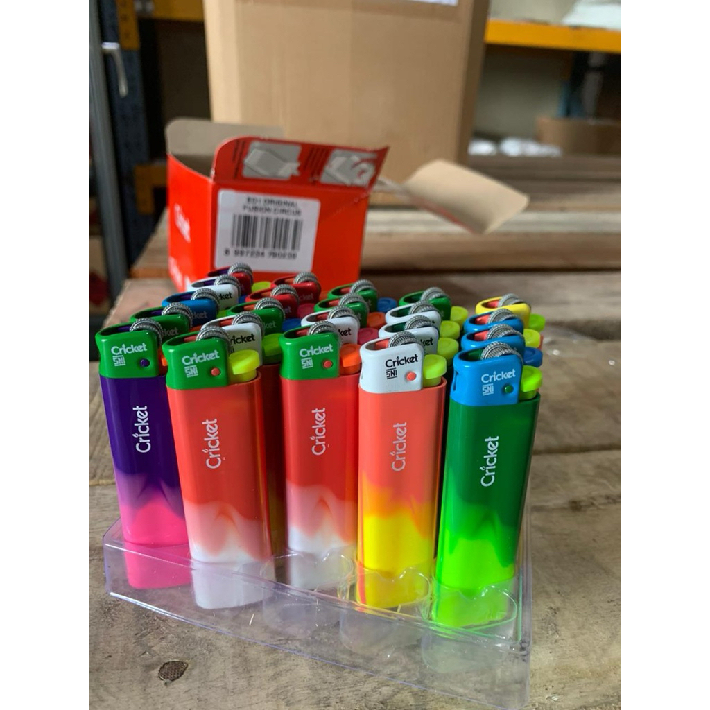Korek api cricket original intense fusion circus gold frost 1 box