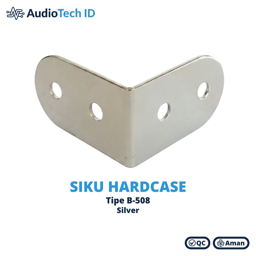 Siku Hardcase B-508 | Siku Box Audio | Sudut Box Speaker Sound System | Sudut Besi Tebal | Silver