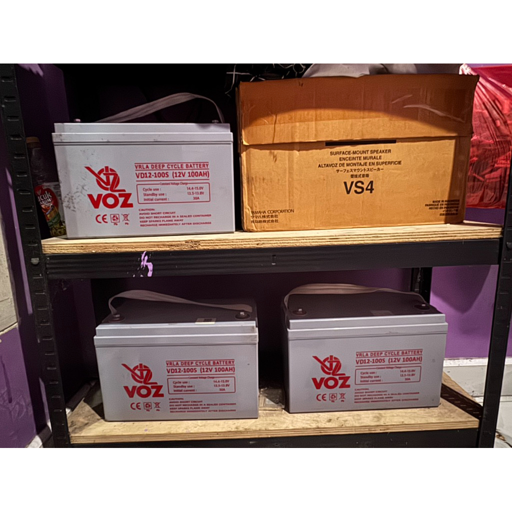 Aki VRLA Deep Cycle VOZ VD12-100S 12V 100Ah Bekas Sehat