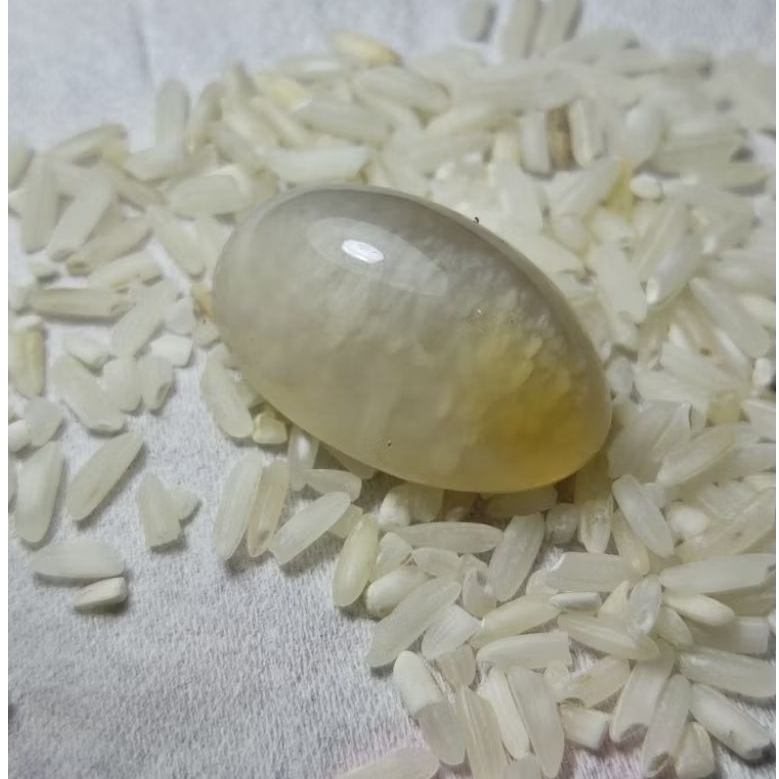 Batu pandan kapas natural warna putih