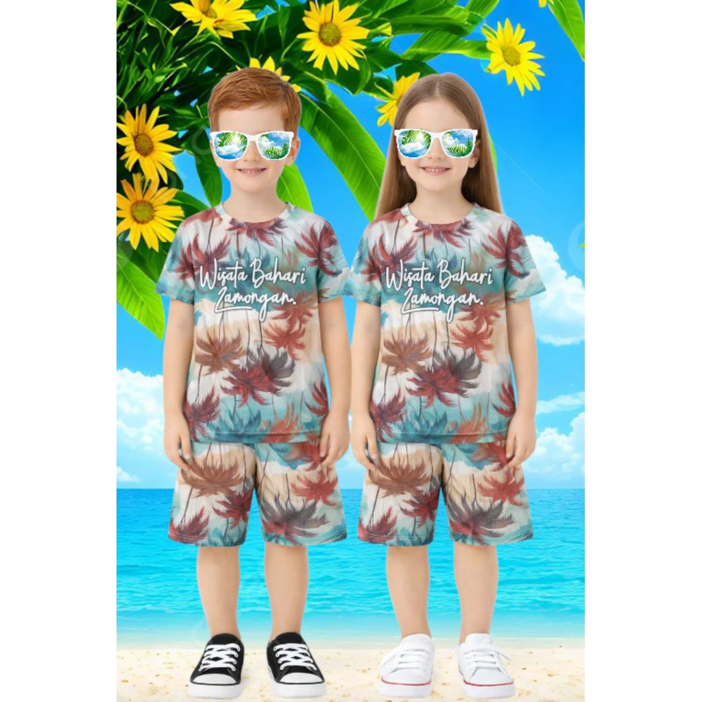 setelan anak wisata bahari lamongan combed  premium