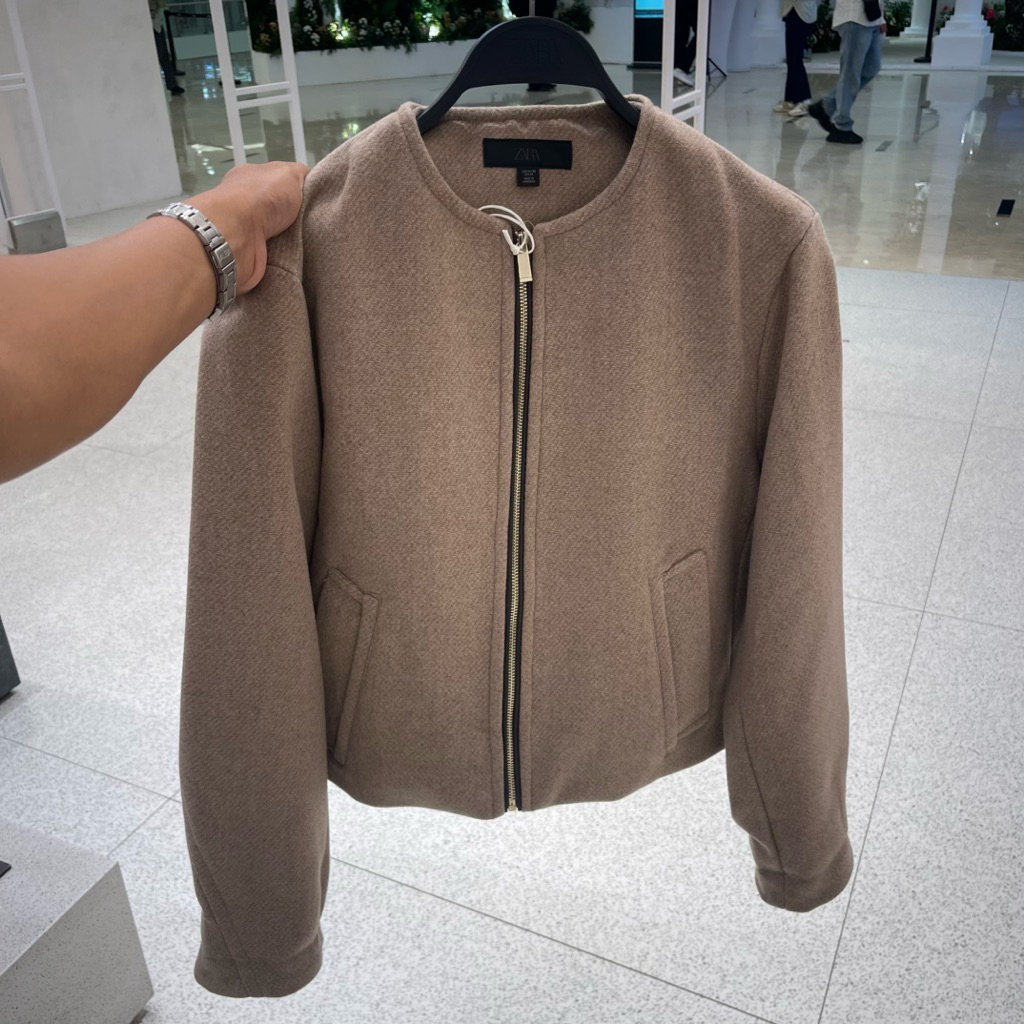 Jaket Leather ZARA Women Jastip (jasa titip)