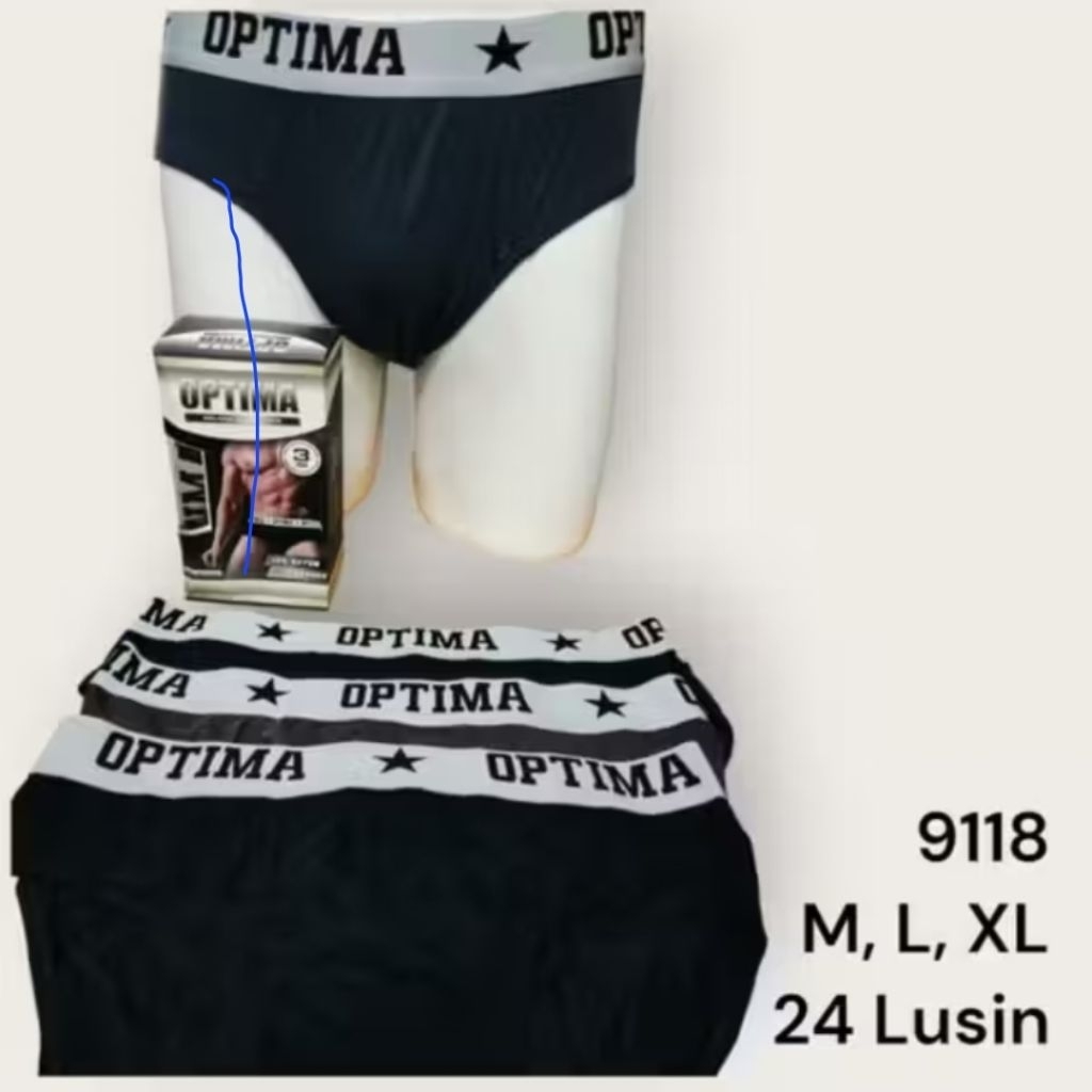 [ 3pcs ] OPTIMA ORIGINAL - Celana Dalam cowok Optima CD-9118