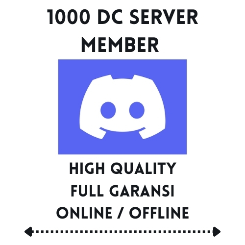 1000 MEMBER SERVER DC DISCORD HIGH QUALITY FULL GARANSI ONLINE/ OFFLINE