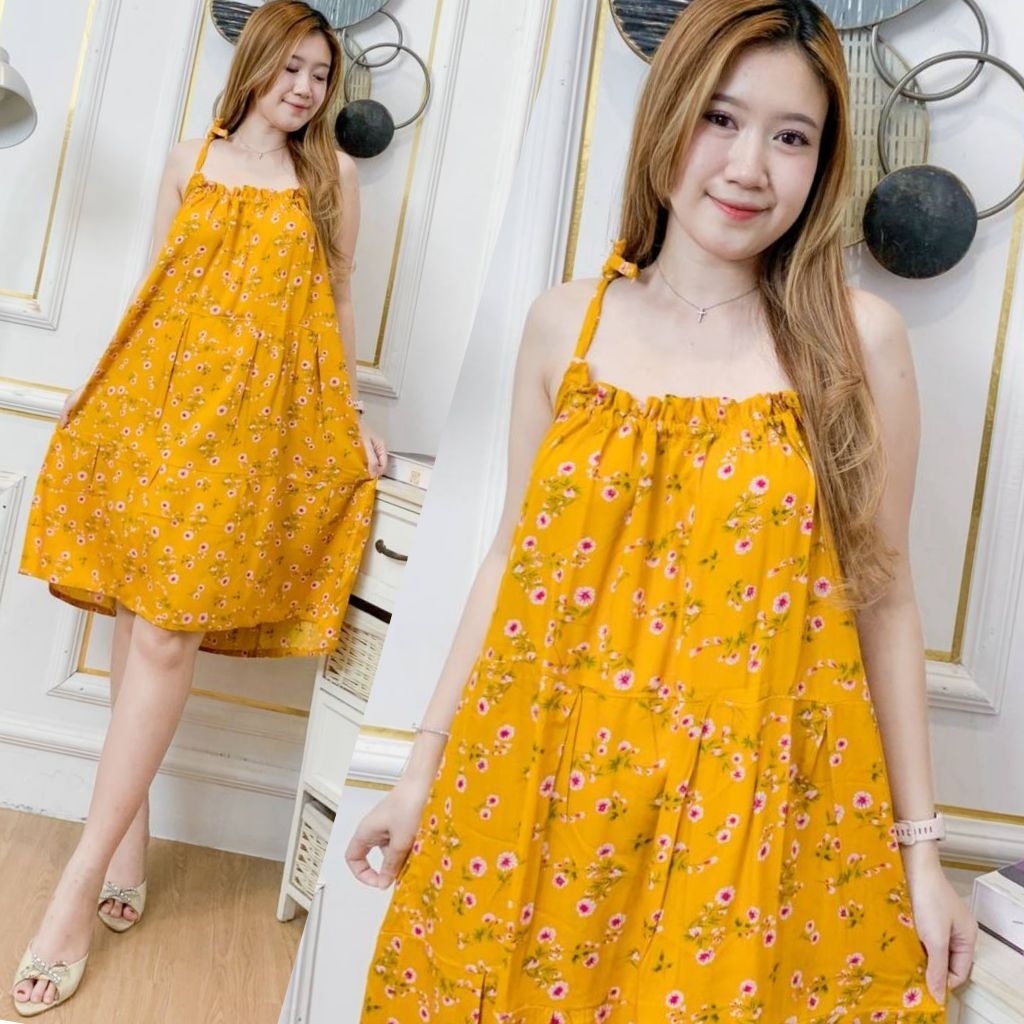 daster bali pendek tali pundak inez