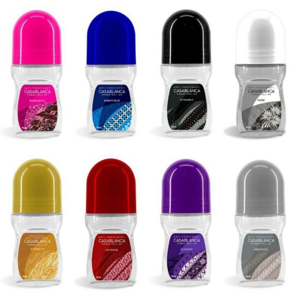Casablanca Deodorant Roll On Wanita dan Pria All Varian 50ml