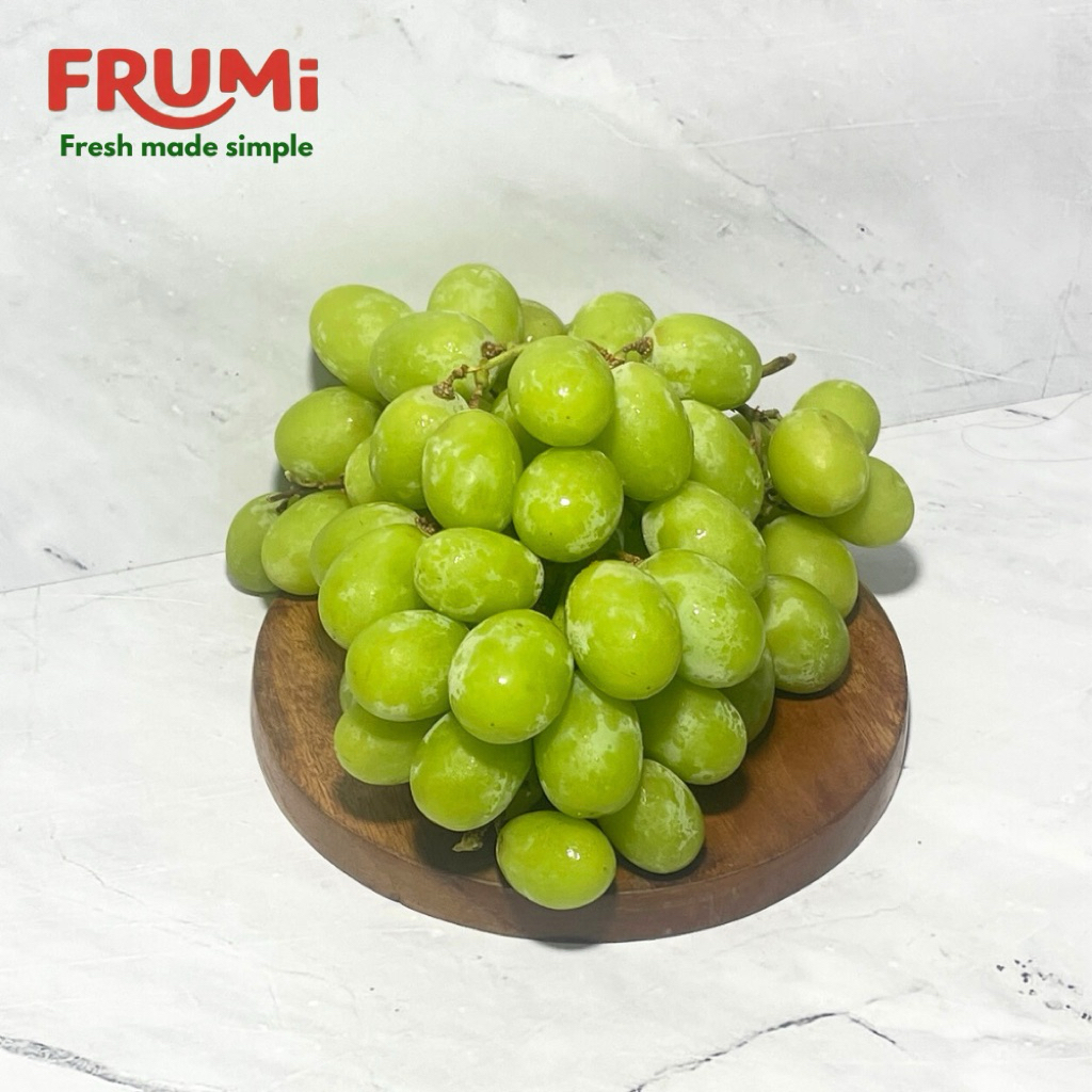 Buah Anggur Hijau Non Biji Segar 500 Gram