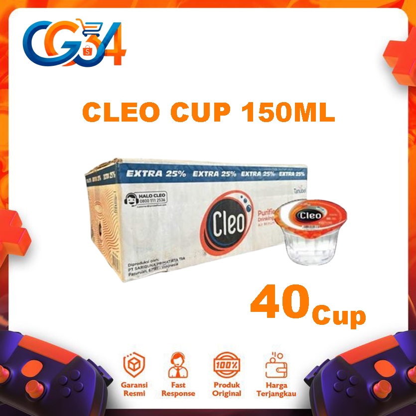 Air Cleo Cup 120ml Original Resmi | Air Mineral Murni | Higienis & Berkualitas