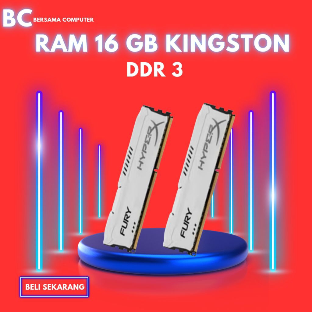 Ram 16  gb ddr 3 kingston
