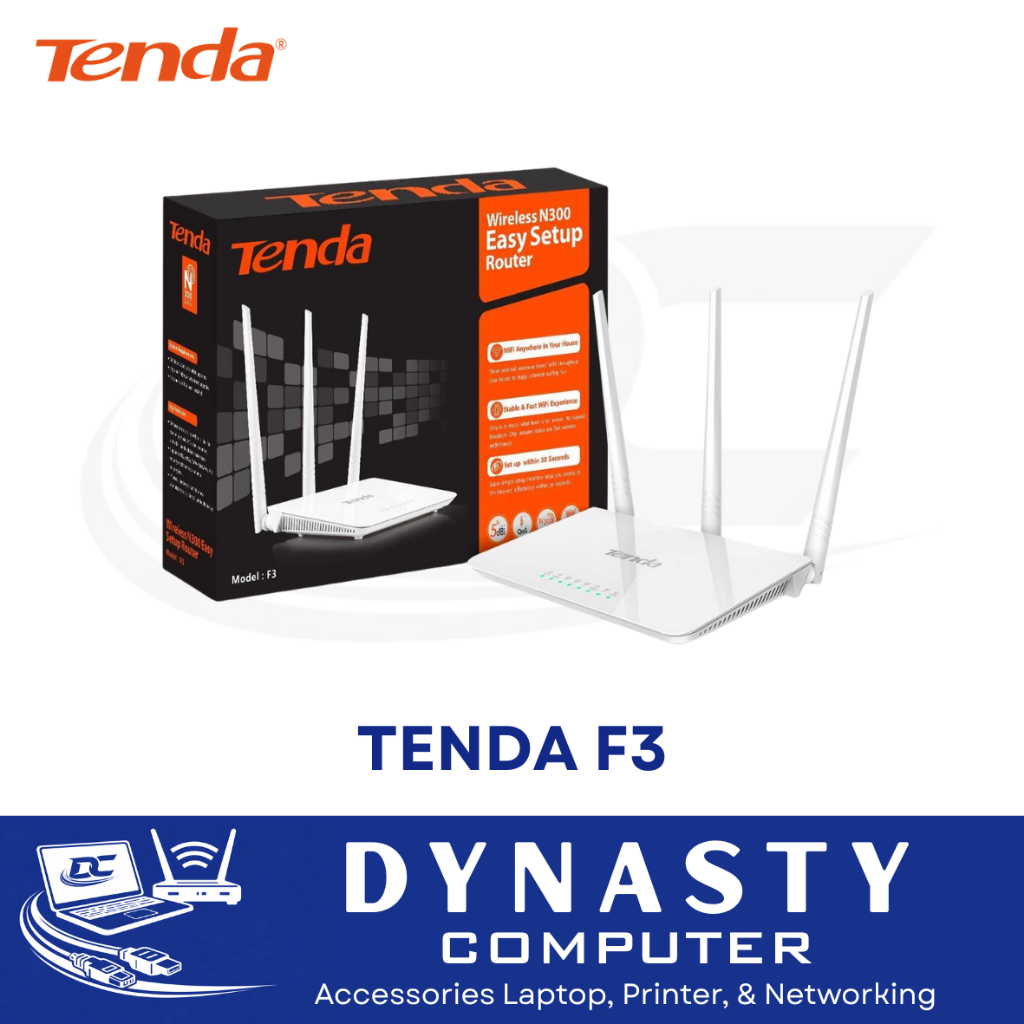 Tenda F3 Wireless Router N300 | Router Tenda F3