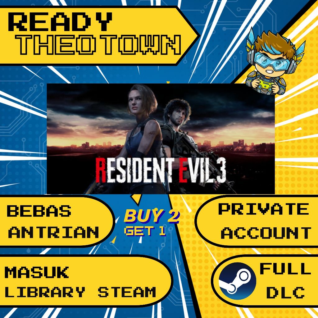 BELI 2 GRATIS 1 Resident Evil 3 Steam Full Version + DLC Private Non-Sharing Masuk Library