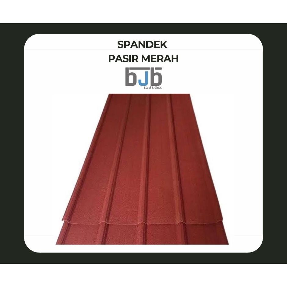 Spandek Pasir Merah 30 X 1000 / Spandek Pasir / Atap Spandek / Roof Deck