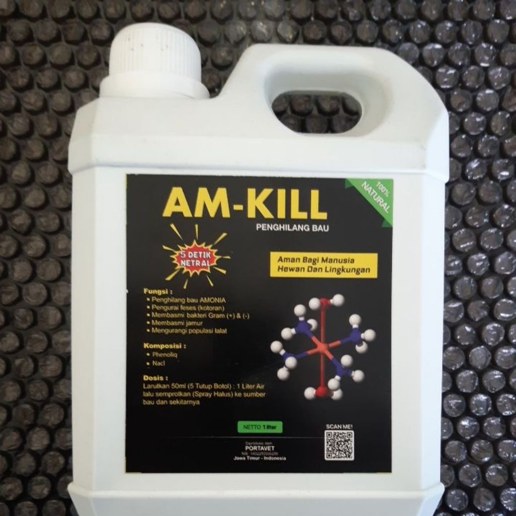 AM KILL 1 LITER  - Penghilang Bau Amonia Ayam Broiler Petelur Bebek Puyuh