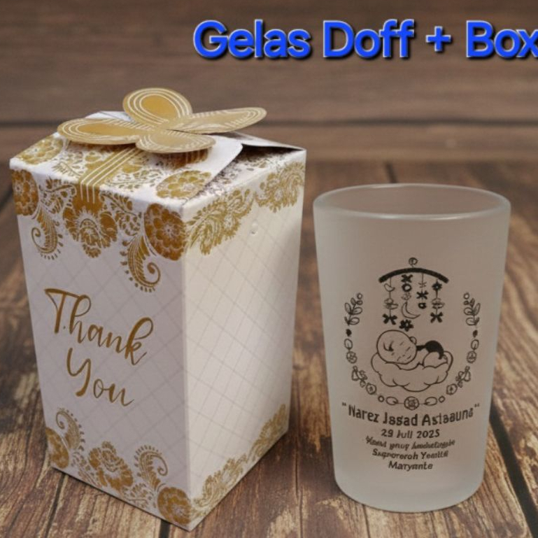SOUVENIR GELAS KOPI DOFF + BOX