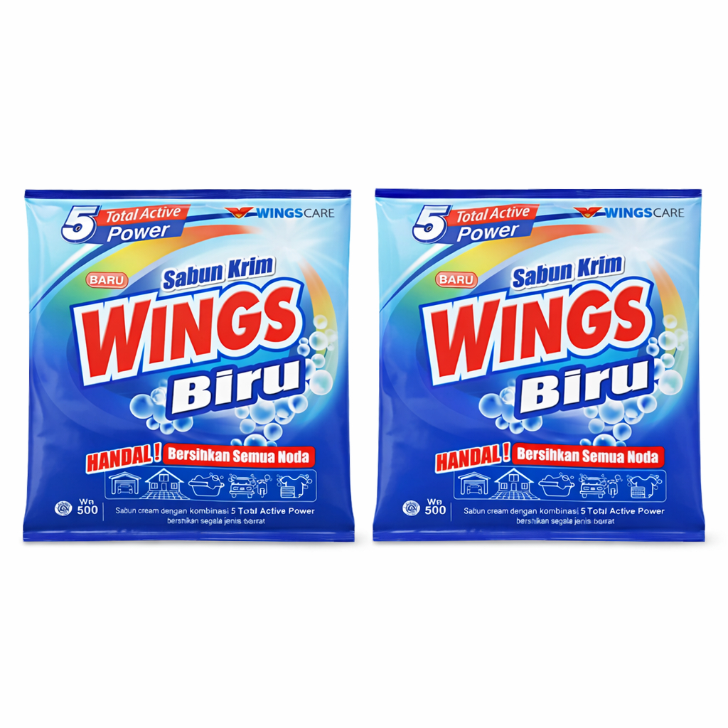 Sabun Colek Wings Biru | Wings 1000 67gr | Sabun Krim Colek Wings 1rb