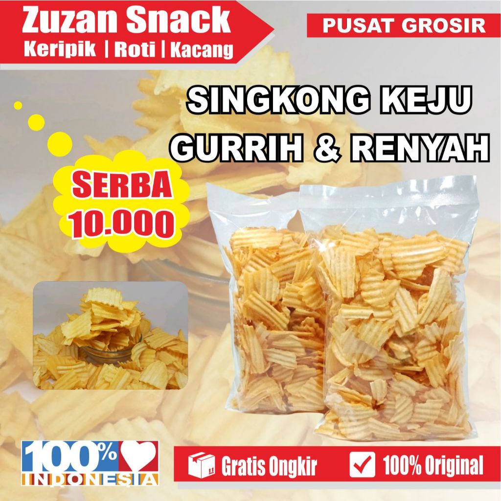 Grosir Keripik Singkong Rasa Keju Murah Kiloan - Keripik Singkong Baru & Garing