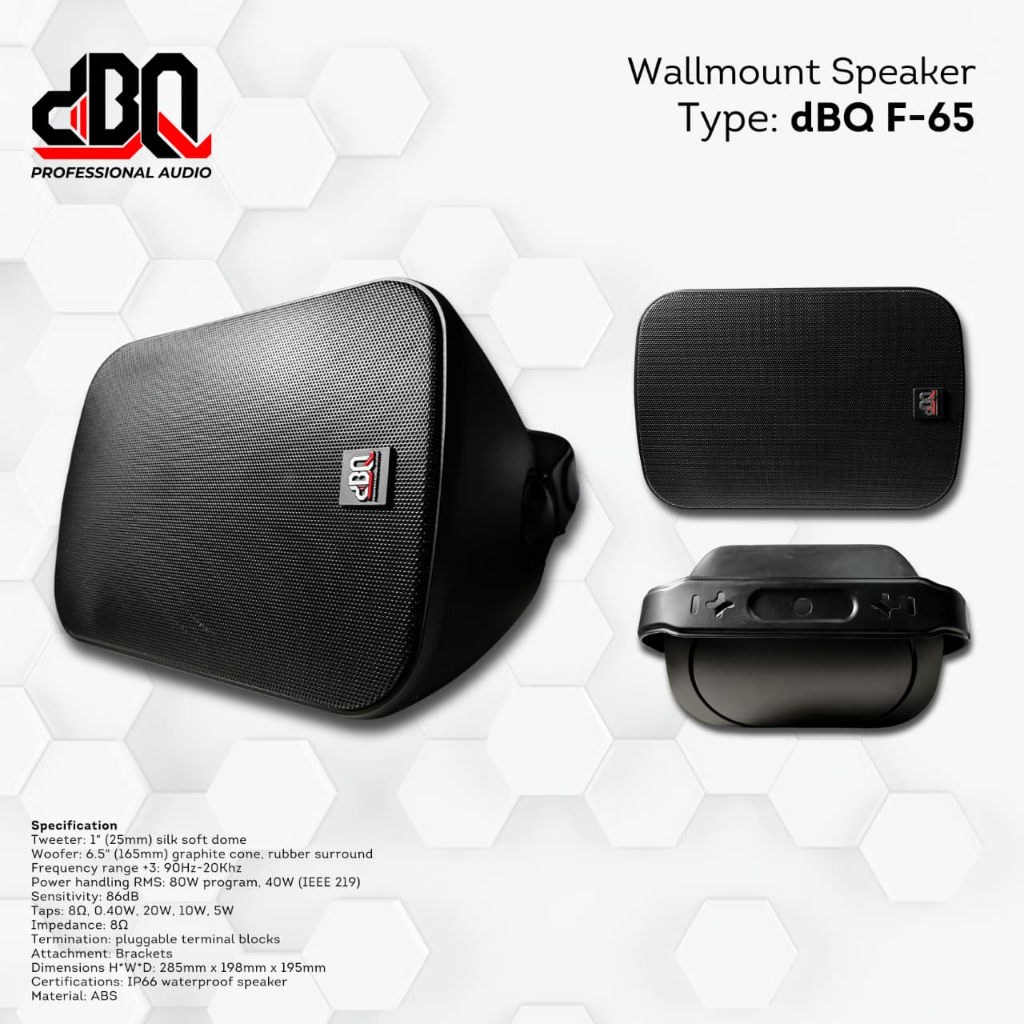 SEPASANG SPEAKER DINDING [Wallmaount] 6 INCH | dBQ