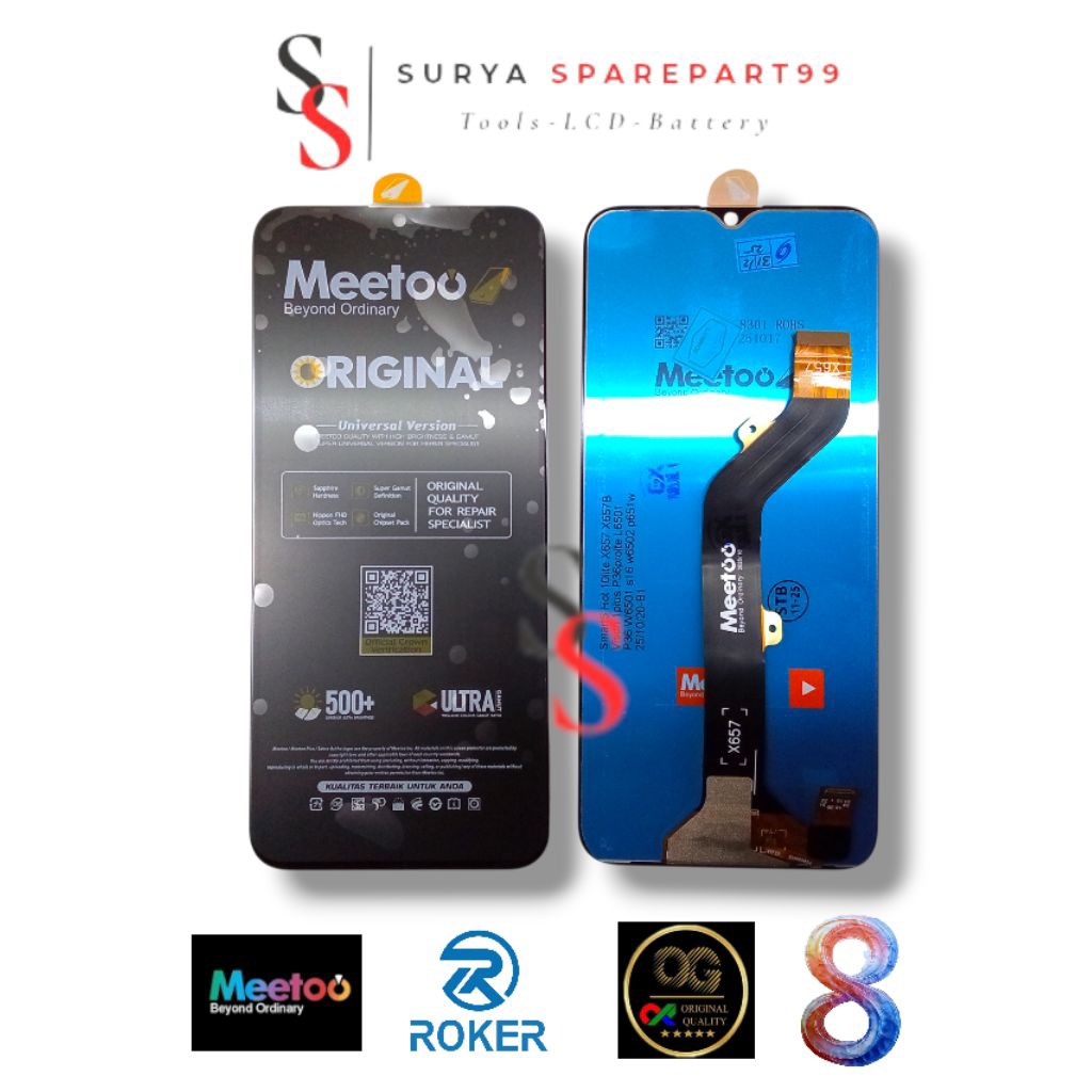 LCD-TOUCHSCREEN-ORIGINAL100%-INFINIX:SMART.5/HOT.10(LITE)/T.SPARK.6(GO)/ITEL.VISION.1(PLUS)+ITEL.1(P